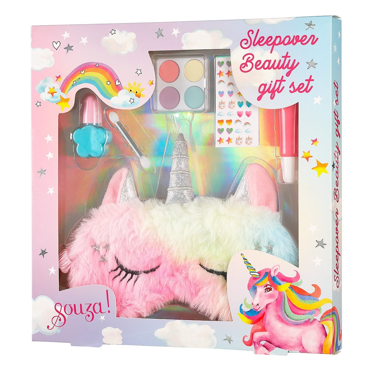 Eenhoorn make up + slaapmasker set