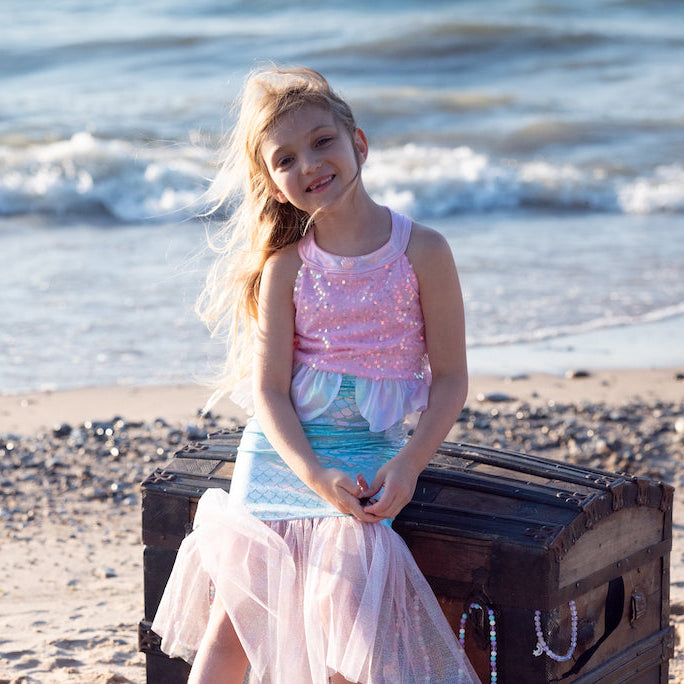 Roze Misty Mermaid Jurk