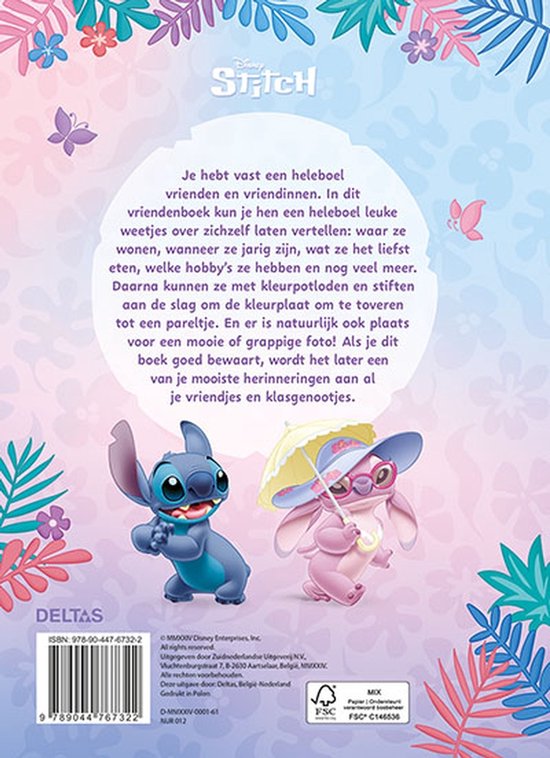 Disney vriendenboek Stitch