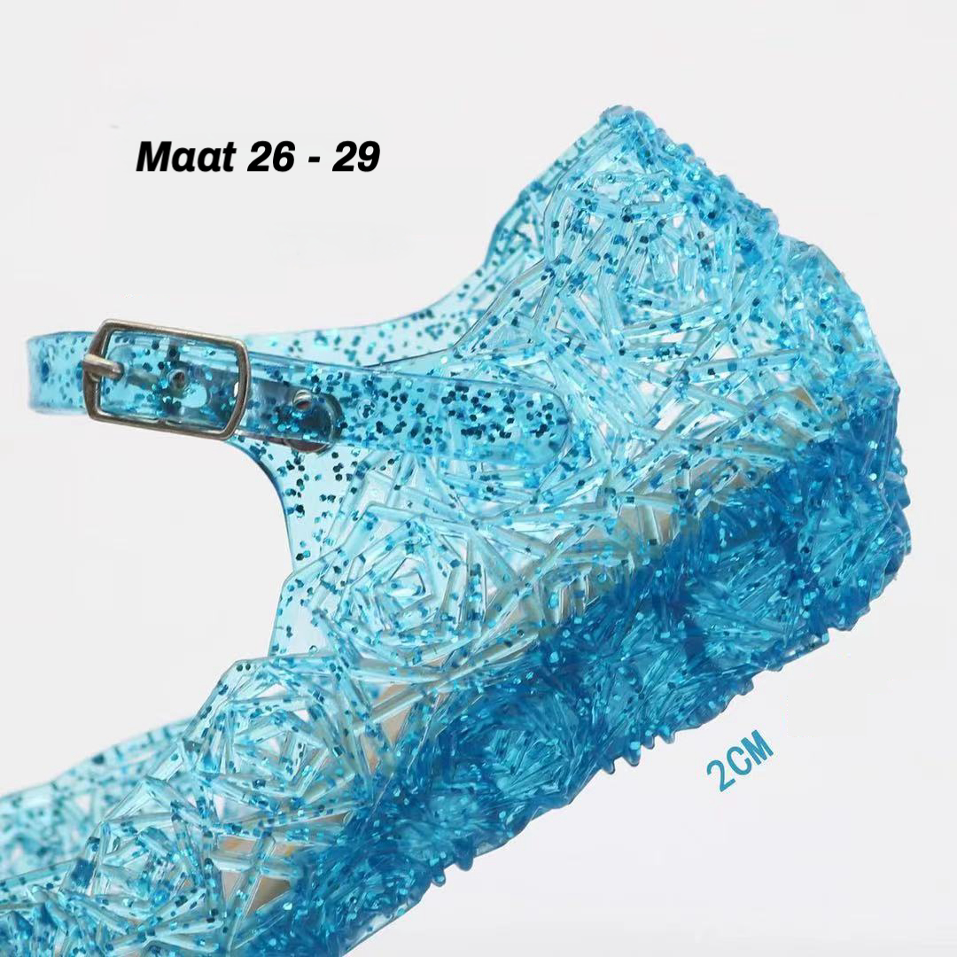Glitter schoenen - Blauw