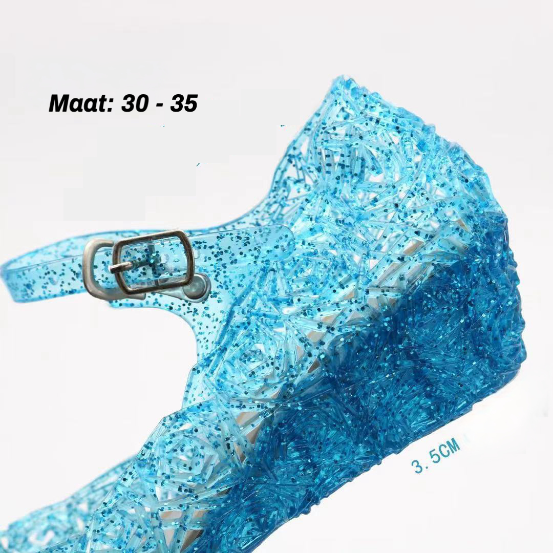 Glitter schoenen - Blauw