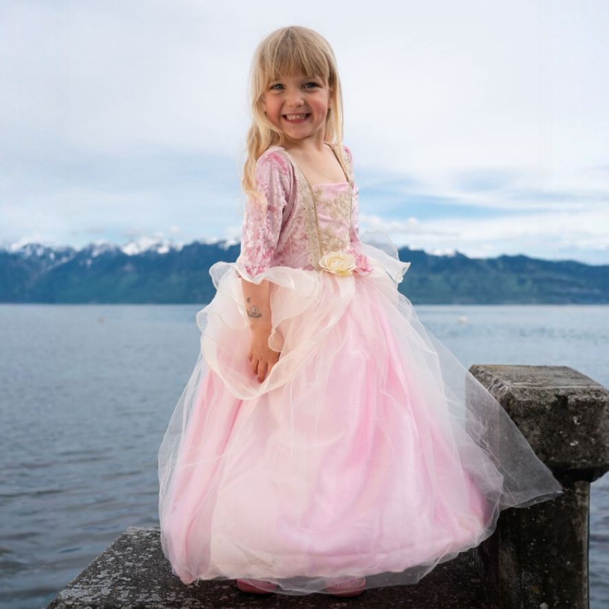 Roze Roos Prinsessenjurk