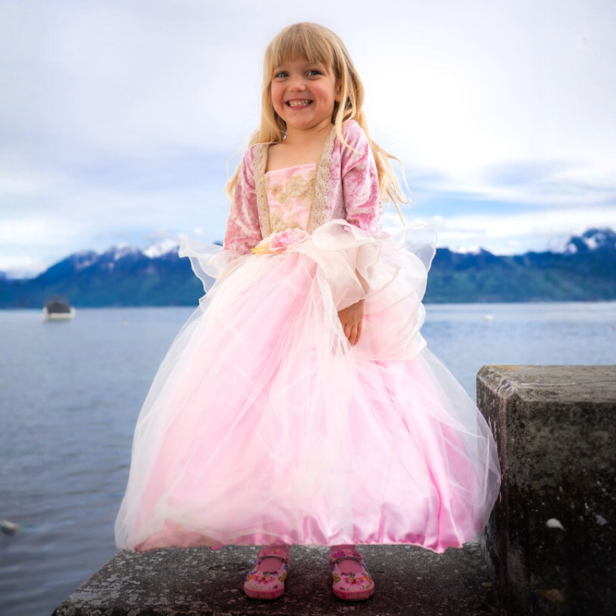 Roze Roos Prinsessenjurk