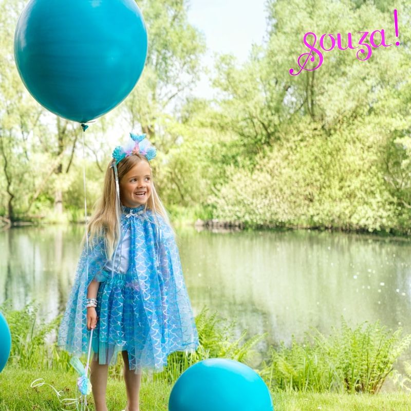 Marlya mermaid cape + tiara + toverstaf