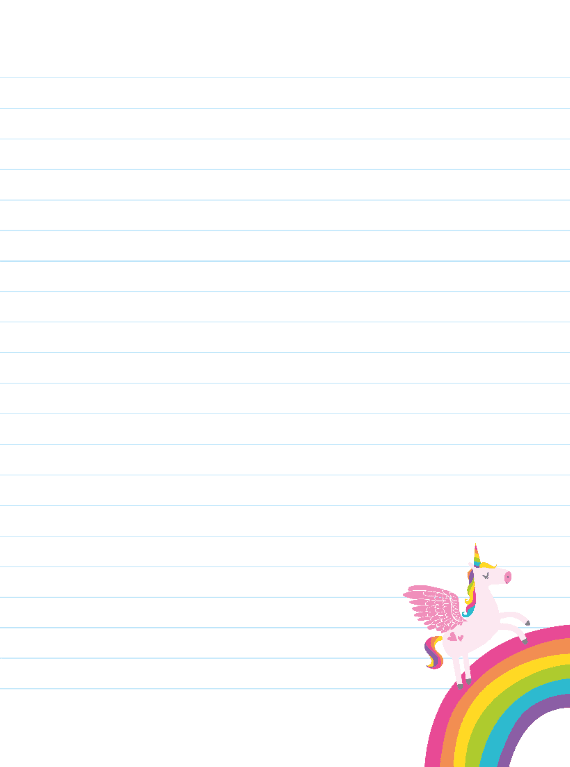Mijn notitieboek (unicorn blue)