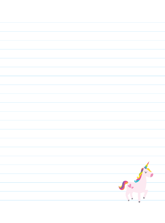 Mijn notitieboek (unicorn blue)